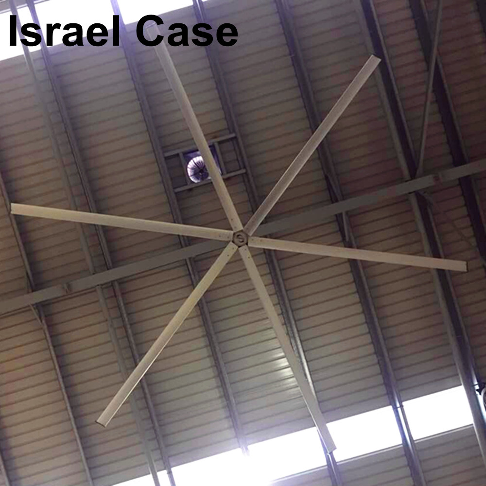 AWF52 HVLS Ceiling Fans Air Cooling 1200mm Tinggi Untuk Industri / Gudang