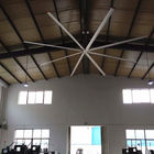 HVLS Ceiling Fans Besar Industri 11ft 0.75KW Dengan Paduan Aluminium Blades