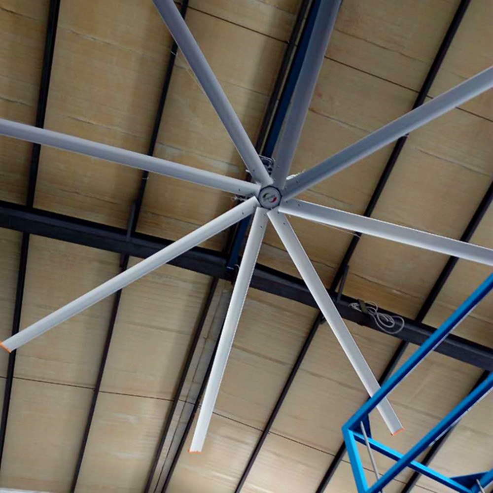 Electric Workshop Metal Blade Ceiling Fan, 22 FT Industrial Shop Ceiling Fans